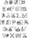 color the alphabet - alphabet coloring pages