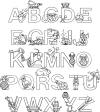 alphabet coloring page